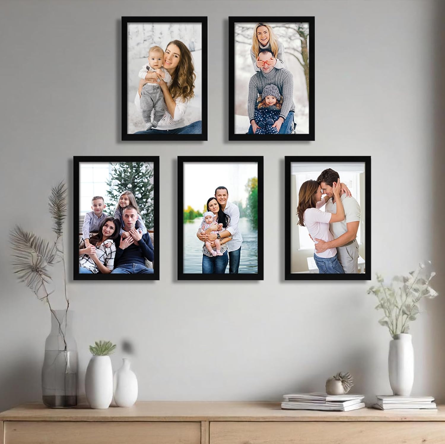 Amazon Brand - Solimo A4 Size Photo Frame Set of 5