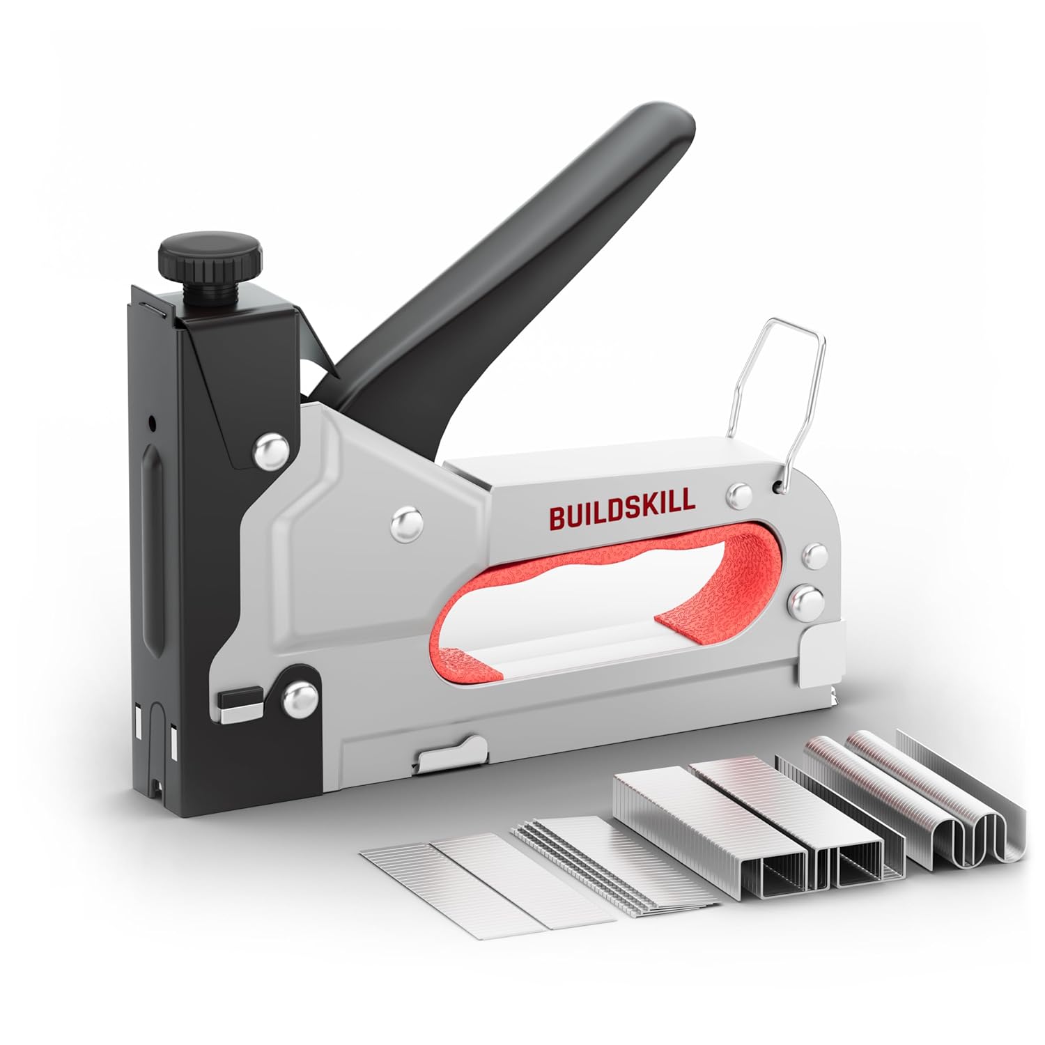 BUILDSKILL 4 in 1 Stapler Gun for Heavy Duty