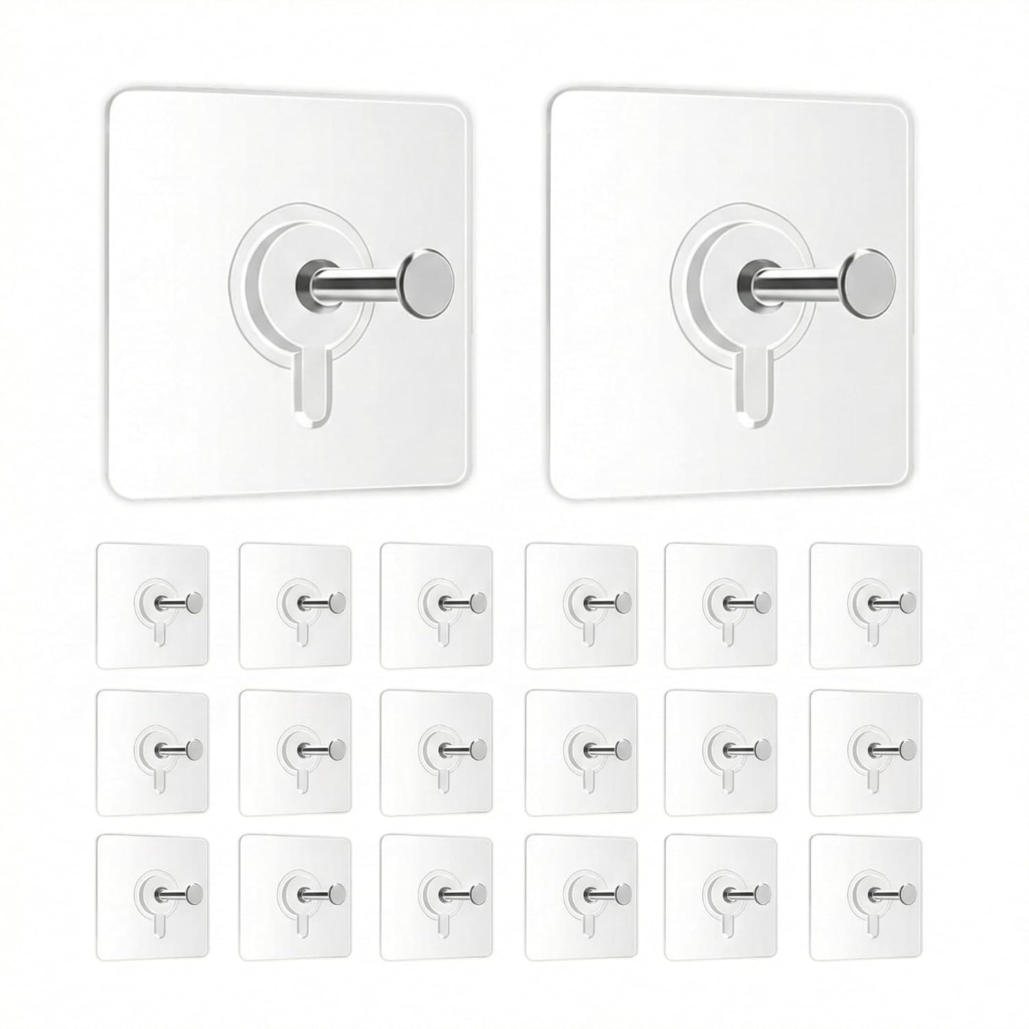 JIALTO 20 Pcs Self Adhesive Hooks