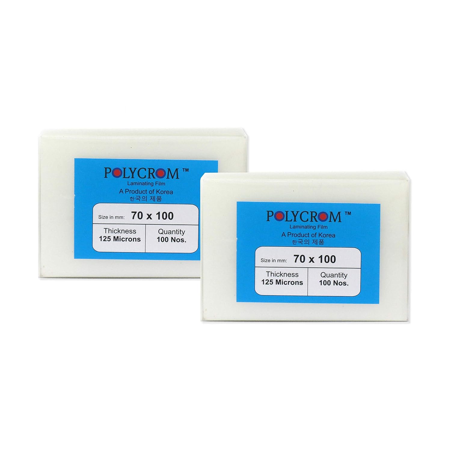 Polycrom 125 Microns ID Card Size Lamination Pouches (200 Sheets)