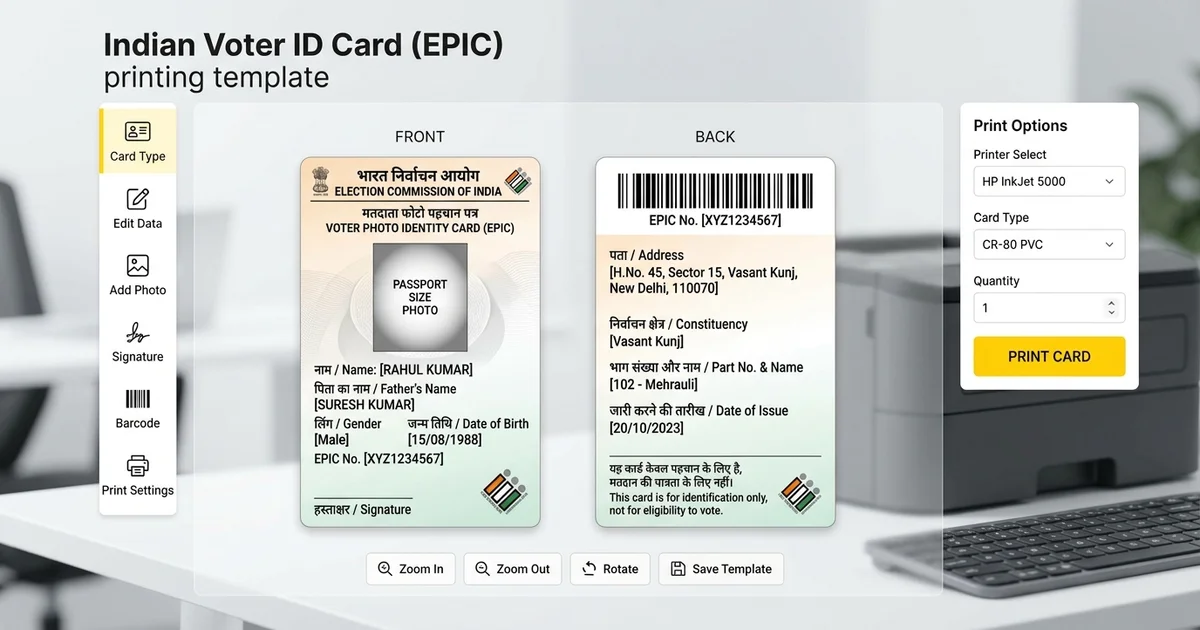 Smart Voter ID Card Maker preview